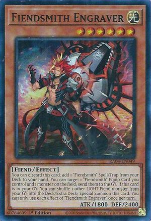 Fiendsmith Engraver (RA04-FR049) - Ruée estampillée 1ère Édition