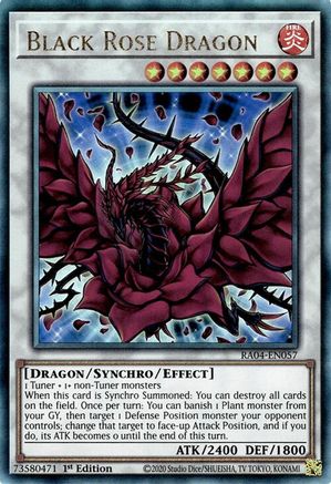 Dragon Rose Noire (Ultimate Rare) (RA04-EN057) - Quarter Century Stampede 1ère Édition