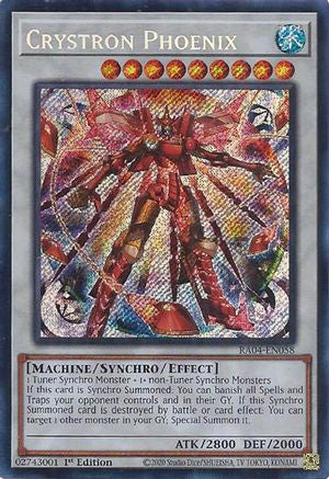 Crystron Phoenix (Secret Rare) (RA04-EN058) - Quarter Century Stampede 1re Édition