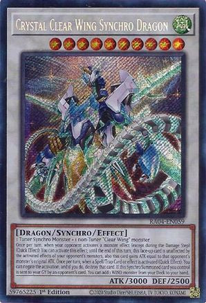 Dragon Synchro de l'Aile Claire (Secret Rare) (RA04-FR059) - Quart de Siècle Stampede 1re Édition