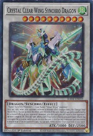 Dragon Synchro Aile de Cristal Claire (RA04-FR059) - Quart de Siècle Stampede 1re Édition