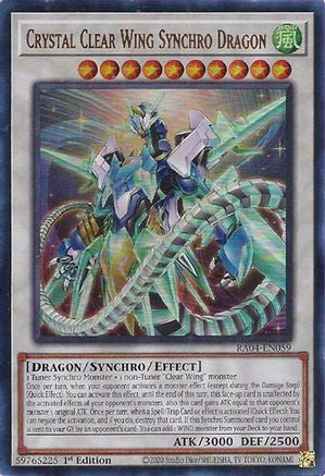 Dragon Synchro Aile de Cristal Claire (UR) (RA04-FR059) - Quart de Siècle Stampede 1re Édition