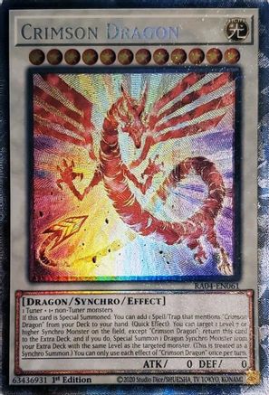 Dragon Cramoisi (carte) (CR) (RA04-FR061) - Quarter Century Stampede 1re Édition