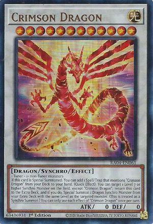 Dragon Cramoisi (carte) (UR) (RA04-FR061) - Ruée du Quart de Siècle 1ère Édition