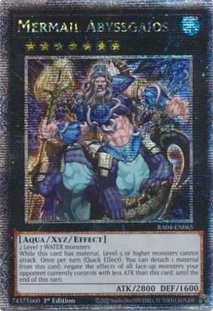 Mermail Abyssgaios (Quarter Century Secret Rare) (RA04-EN065) - Quarter Century Stampede 1re Édition