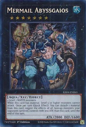 Mermail Abyssgaios (Secrète Rare) (RA04-EN065) - Quarter Century Stampede 1ère Édition