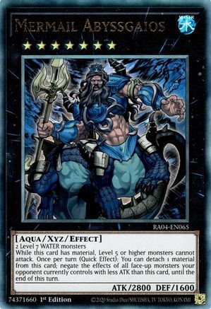 Mermail Abyssgaios (Ultimate Rare) (RA04-EN065) - Quarter Century Stampede 1ère édition
