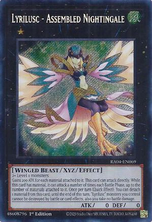 Lyrilusc - Rossignol Assemblé (Secret Rare) (RA04-EN069) - Ruée du Quart de Siècle 1ère Édition