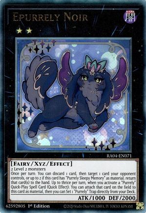 Epurrely Noir (Ultimate Rare) (RA04-EN071) - Quarter Century Stampede 1re édition