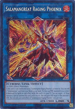 Salamangreat Raging Phoenix (Secret Rare) (RA04-EN083) - Quarter Century Stampede 1st Edition