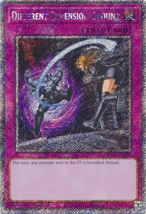 Different Dimension Ground (Secret Rare Platine) (RA04-FR101) - Quarter Century Stampede 1ère Édition