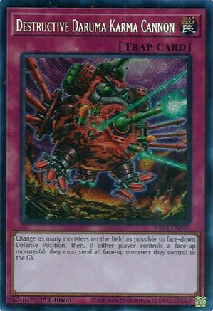 Canon Karma Daruma Destructeur (Secrète Rare) (RA04-FR103) - Ruée du Quart de Siècle 1ère Édition