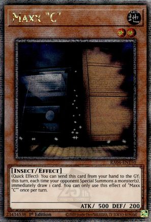 Maxx "C" (Quarter Century Secret Rare) (RA04-EN150) - Quarter Century Stampede 1st Edition