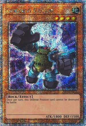 Gogogo Golem (Secret Rare Quart de Siècle) (RA04-EN152) - Quart de Siècle : Ruée 1re Édition