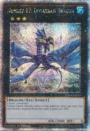 Numéro 17 : Dragon Léviathan (Secrète Rare Quarter Century) (RA04-EN154) - 1ère Édition Quarter Century Stampede