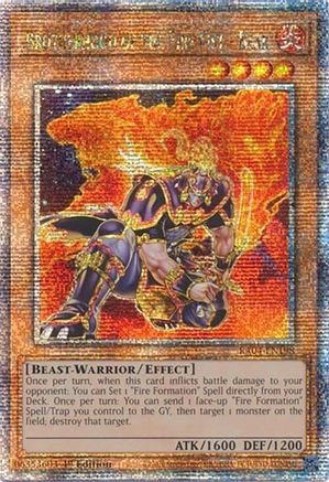 Fraternité du Poing de Feu - Ours (Quarter Century Secret Rare) (RA04-EN198) - Quarter Century Stampede 1ère Édition