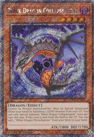 Collapserpent Dragon Noir (Secrète Rare Platine) (RA04-FR204) - Ruée du Quart de Siècle 1re édition
