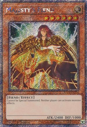 Démon de la Majesté (Secret Rare Platine) (RA04-EN216) - Poussée du Quart de Siècle 1re Édition