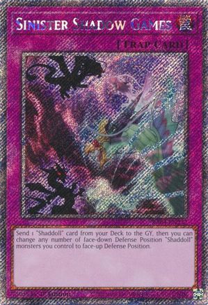 Jeux d'Ombres Sinistres (Secret Rare Platine) (RA04-EN232) - Ruée du Quart de Siècle 1ère Édition