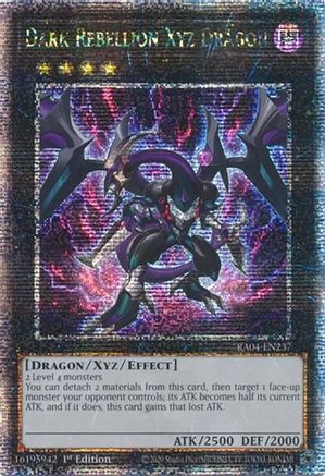 Dark Rebellion Xyz Dragon (Quarter Century Secret Rare) (RA04-EN237) - Quarter Century Stampede 1st Edition