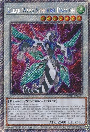Dragon Synchro Aile Claire (Secret Rare Platine) (RA04-EN249) - Quarter Century Stampede 1ère Édition