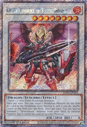 Ignister Prominence, le Dracossassin Explosif (Secret Rare Platine) (RA04-EN253) - Quarter Century Stampede 1re Édition