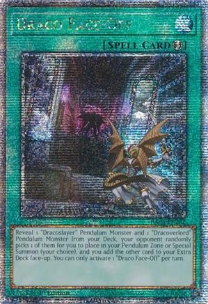 Duel entre Dracos (Secret Rare du Quart de Siècle) (RA04-FR262) - Quart de Siècle : Estampide 1re Édition