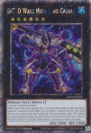 Roi Suprême César de l'Onde D/D/D (Platinum Secret Rare) (RA04-FR290) - Ruée du Quart de Siècle 1re Édition