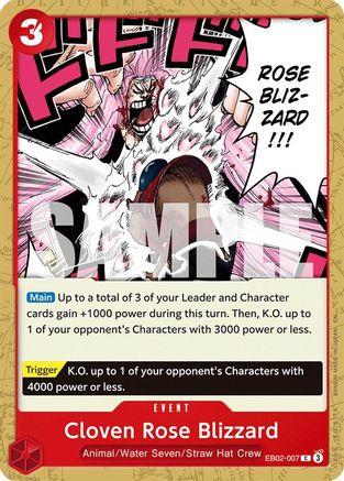 Tempête de la Rose Fendue (EB02-007) - Extra Booster: Anime 25th Collection - Commune