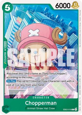 Chopperman (EB02-016) - Extra Booster: Anime 25th Collection - Commune
