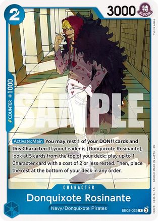 Donquixote Rosinante (EB02-025) - Extra Booster: Anime 25th Collection - Rare