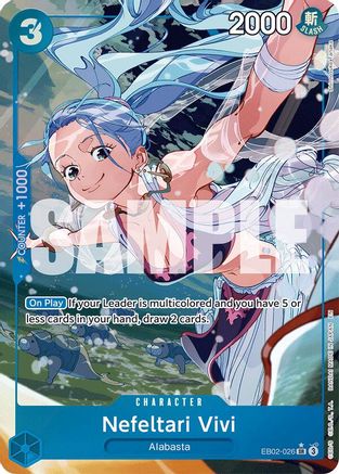 Nefeltari Vivi (Alternate Art) (EB02-026) - Extra Booster: Anime 25th Collection -  Super Rare