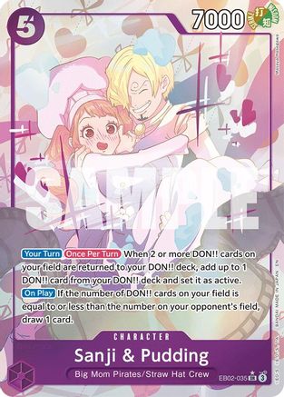 Sanji & Pudding (Alternate Art) (EB02-035) - Extra Booster: Anime 25th Collection -  Super Rare