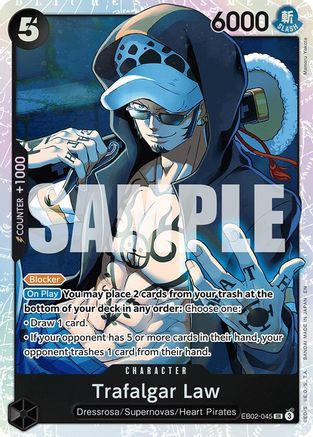 Trafalgar Law (EB02-045) - Extra Booster : Collection Animée 25ème Anniversaire - Super Rare