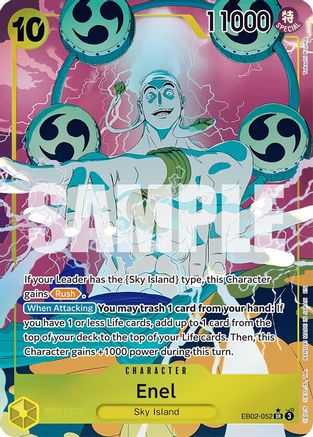 Enel (Illustration alternative) (EB02-052) - Extra Booster: Anime 25th Collection - Super Rare