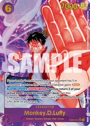 Monkey.D.Luffy (061) (Alternate Art) (EB02-061) - Extra Booster: Anime 25th Collection -  Secret Rare
