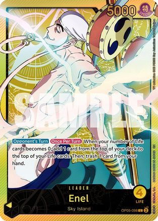 Enel (SPR) (OP05-098) - Extra Booster: Anime 25th Collection -  Leader