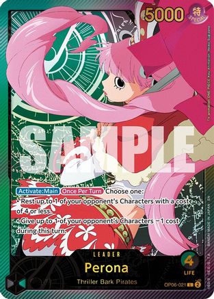 Perona (SPR) (OP06-021) - Extra Booster: Anime 25th Collection -  Leader