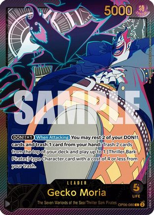 Gecko Moria (SPR) (OP06-080) - Extra Booster: Anime 25th Collection - Leader