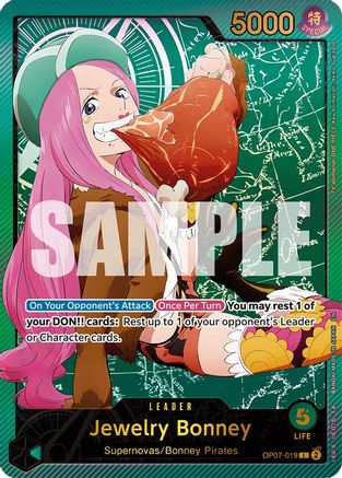 Jewelry Bonney (SPR) (OP07-019) - Extra Booster: Anime 25th Collection -  Leader