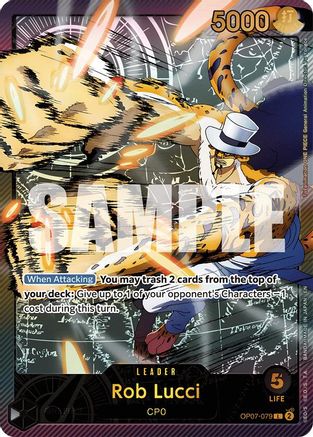 Rob Lucci (SPR) (OP07-079) - Extra Booster: Anime 25th Collection -  Leader