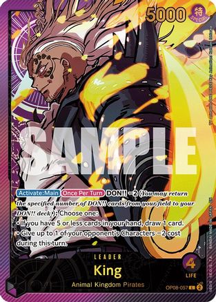 King (SPR) (OP08-057) - Extra Booster: Anime 25th Collection -  Leader