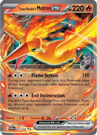 Team Rocket's Moltres ex - 031 - Double Rare - Holofoil