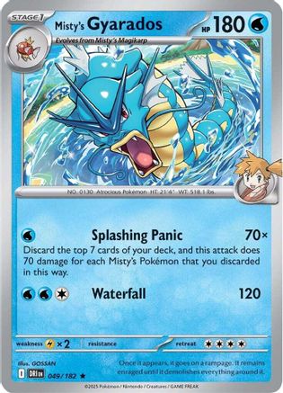 Misty's Gyarados - 049 - Rare - Holofoil