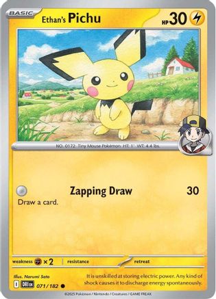 Pichu d'Ethan - 071 - Courante - Inverse Holo
