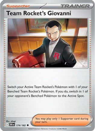 Team Rocket's Giovanni - 174 - Uncommon - Reverse Holofoil