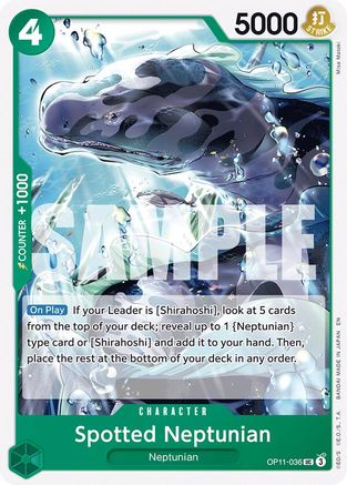 Spotted Neptunian (OP11-036) - A Fist of Divine Speed -  Uncommon