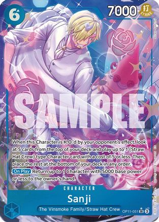 Sanji (Alternate Art) (OP11-051) - A Fist of Divine Speed -  Super Rare