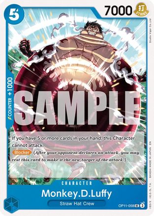Monkey.D.Luffy (058) (OP11-058) - A Fist of Divine Speed -  Uncommon