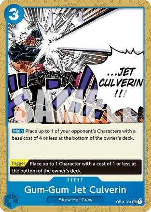 Gum-Gum Jet Culverin (OP11-061) - A Fist of Divine Speed -  Uncommon